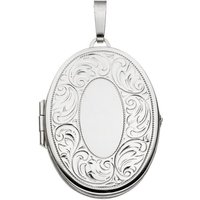 JOBO Medallionanhänger Anhänger Medaillon oval, 925 Silber silberfarben