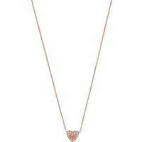 Emporio Armani Collier Emporio Armani Damen-Kette 925er Silber Glasstein goldfarben