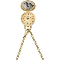 Fossil Kettenuhr JACQUELINE, ES5292, Quarzuhr, Damenuhr, Medaillon, Geschenkidee, zum Öffnen, für ein Bild goldfarben