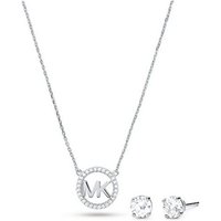 MICHAEL KORS Kette mit Einhänger Silver jewelry set MKC1260AN040 (necklace, earrings)