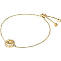 MICHAEL KORS Kette mit Einhänger Gold-plated silver bracelet with MKC1246AN710 logo