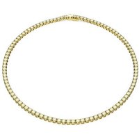 Swarovski Collier Matrix Tenniskette, Rundschliff, 5681799, mit Swarovski® Kristall gelb|goldfarben