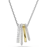 Swarovski Kristallanhänger Swarovski Halskette 5696626 Hyperbola verschiedene Schliffe (1-tlg) silberfarben