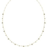 Swarovski Kette mit Anhänger Imber, Rundschliff, 5680091, mit Swarovski® Kristall gelb|goldfarben