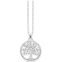 THOMAS SABO Kette mit Anhänger Tree of Love/Lebensbaum, KE1660-001-21-L45V silberfarben