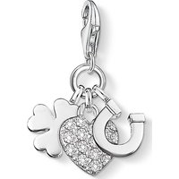 THOMAS SABO Kettenanhänger Thomas Sabo Damen-Charm 925er Silber 21 Zirkonia silberfarben