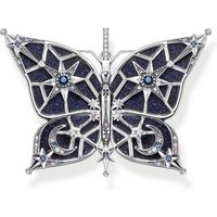 THOMAS SABO Kettenanhänger Schmetterling Stern & Mond groß blau