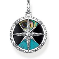 THOMAS SABO Kettenanhänger Thomas Sabo Herren-Anhänger 925er Silber Türkis silberfarben
