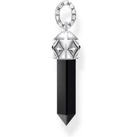 THOMAS SABO Medallionanhänger Silber mit schwarzem Onyx schwarz