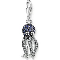 THOMAS SABO Kettenanhänger Thomas Sabo Damen-Charm 925er Silber Zirkonia silberfarben