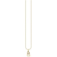 THOMAS SABO Kette mit Anhänger Thomas Sabo Kette KE2267-414-14 Silber vergoldet verschlungene Herzen gelb