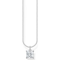 THOMAS SABO Silberkette Thomas Sabo Damen-Kette 925er Silber Zirkonia silberfarben