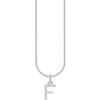 THOMAS SABO Kette mit Anhänger Buchstabe, KE2240 - KE2265-051-14-L45V, KE2240 - KE2265-414-14-L45V, mit Zirkonia (synth) silberfarben