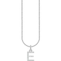THOMAS SABO Kette mit Anhänger Buchstabe, KE2240 - KE2265-051-14-L45V, KE2240 - KE2265-414-14-L45V, mit Zirkonia (synth) silberfarben