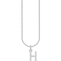 THOMAS SABO Kette mit Anhänger Buchstabe, KE2240 - KE2265-051-14-L45V, KE2240 - KE2265-414-14-L45V, mit Zirkonia (synth) silberfarben