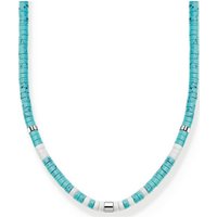 THOMAS SABO Silberkette Thomas Sabo Damen-Kette 925er Silber Achat blau