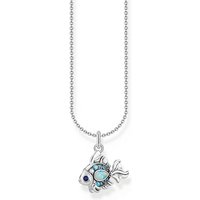 THOMAS SABO Silberkette Thomas Sabo Damen-Kette 925er Silber Zirkonia silberfarben