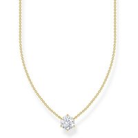 THOMAS SABO Silberkette Thomas Sabo Damen-Kette 925er Silber Zirkonia silberfarben