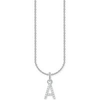 THOMAS SABO Kette mit Anhänger mit Buchstaben-Anhänger A Silber silberfarben