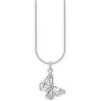 THOMAS SABO Kette mit Anhänger mit Schmetterlings-Anhänger Silber silberfarben