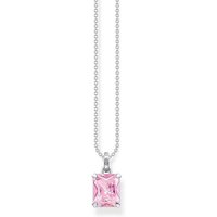 THOMAS SABO Collier Silber Pinkfarbener Stein rosa