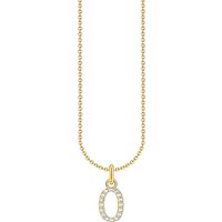 THOMAS SABO Kette mit Anhänger Buchstabe, KE2240 - KE2265-051-14-L45V, KE2240 - KE2265-414-14-L45V, mit Zirkonia (synth) gelb|goldfarben