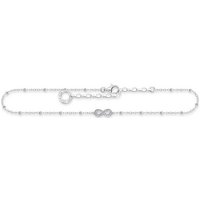 THOMAS SABO Fußkette Thomas Sabo Damen-Fußkette 925er Silber Zirkonia silberfarben
