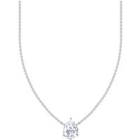 THOMAS SABO Kette mit Anhänger großer Zirkoniatropfen, KE2213-051-14-L45V, KE2213-051-9-L45V, mit Zirkonia (synth) silberfarben