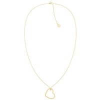 Tommy Hilfiger Kette mit Anhänger Schmuck Edelstahl Halsschmuck Ankerkette, mit Glasstein gelb|goldfarben