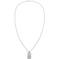 Tommy Hilfiger Kette mit Anhänger Schmuck Edelstahl Halsschmuck Venezianerkette silberfarben