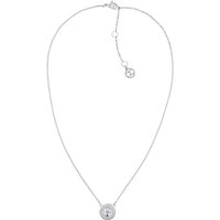 Tommy Hilfiger Kette mit Anhänger Schmuck Edelstahl Halsschmuck Ankerkette CASUAL, mit Glasstein silberfarben