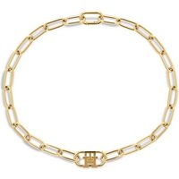 Tommy Hilfiger Kette mit Anhänger Schmuck Edelstahl Halsschmuck Ankerkette gelb|goldfarben