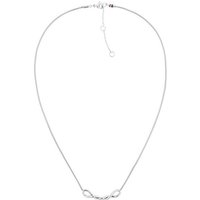 Tommy Hilfiger Kette mit Anhänger Schmuck Edelstahl Halsschmuck Schlangenkette silberfarben