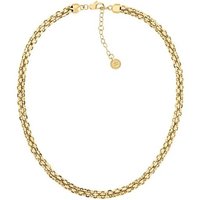 Tommy Hilfiger Kette ohne Anhänger Schmuck Edelstahl Halsschmuck Ankerkette INTERTWINED CIRCLES gelb|goldfarben