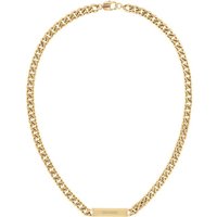 Tommy Hilfiger Edelstahlkette SS24 CLASH, 2790577, 2790578, mit Emaille gelb|goldfarben