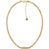 Tommy Hilfiger Edelstahlkette SS24 SNAKE, 2780872, 2780873, mit Glasstein gelb|goldfarben