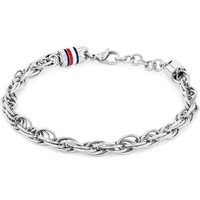 Tommy Hilfiger Armband Schmuck Edelstahl Armschmuck Gliederkette Unisex silberfarben