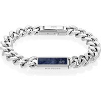 Tommy Hilfiger Armband Schmuck Edelstahl Armschmuck Panzerkette, mit Onyx oder Sodalith blau|silberfarben