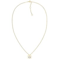 Tommy Hilfiger Kette mit Anhänger LAYERED ENAMEL, 2780801, mit Emaille - mit Glasstein gelb|goldfarben