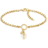 Tommy Hilfiger Armband Schmuck Edelstahl Armschmuck Erbskette, mit Onyx oder Kunststoffperle gelb|goldfarben