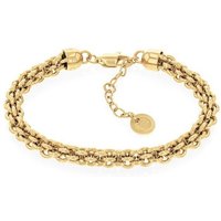 Tommy Hilfiger Armband Schmuck Edelstahl Armschmuck Ankerkette INTERTWINE CIRCLES gelb|goldfarben