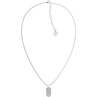 Tommy Hilfiger Kette mit Anhänger SS24 DOG TAG, 2780860, mit Glasstein silberfarben