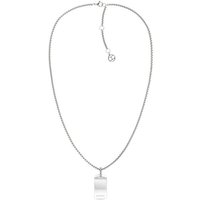 Tommy Hilfiger Kette mit Anhänger SS24 DOG TAG, 2780861, 2780862, mit Glasstein silberfarben