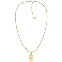 Tommy Hilfiger Kette mit Anhänger SS24 DOG TAG, 2780861, 2780862, mit Glasstein gelb|goldfarben