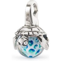 Trollbeads Kettenanhänger Anhänger der Gelassenheit, TAGPE-00089 blau|rot|silberfarben