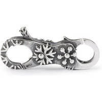 Trollbeads Kettenverlängerung Schneeflöckchen Verschluss, TAGLO-00110 silberfarben