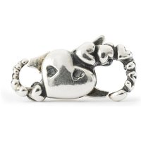 Trollbeads Kettenverlängerung Meine große Liebe Verschluss, TAGLO-00100 silberfarben
