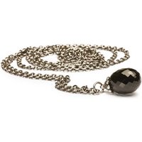 Trollbeads Kette mit Anhänger Fantasy Halskette mit Onyx, TAGFA-00005 schwarz|silberfarben