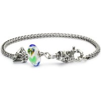 Trollbeads Kette und Anhänger Set Art to Go Armband, TAGBO-00889 rot|silberfarben