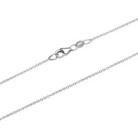 Unique Goldkette Elegante Ankerkette aus 585er Weißgold GC0017 silberfarben